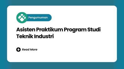 PENGUMUMAN ASISTEN PRAKTIKUM SEMESTER GASAL T.A. 2025-2026
